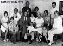 Joe and Marion Esther and family in 1975