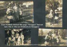 Not sure who these people are; Jean Neinhuis said they are Koeppe family photos