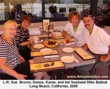 Sue Brown Donna and Karen and Mike Bulbuk Long Beach 2008