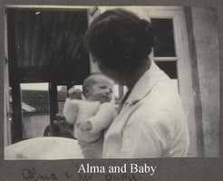 Alma Vandermeer and Baby Paul   Amoy Mission