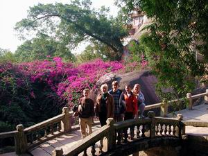 Stone bridge near the Nunnery in the Xiamen Botanical Garden.  While Protestant pastors have wives, Buddhist and Catholic monks have nun.