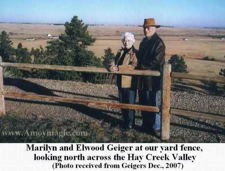 Elwood and Marilyn Geiger , descendants of Elihu Doty, at home in South Dakota