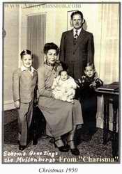 John and Virginia Muilenburg and children Christmas 1950 in Amoy