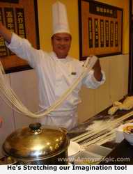 Master magician of pasta at Millennium Harbourview Hotel Xiamen