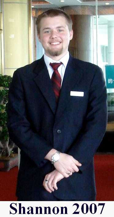 Shannon in April 2007 at the Mandarin Seaview by the Xiamen Exhibition Center