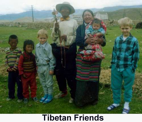 Shannon and Matthew made friends with this Tibetan family who lived literally in the middle of nowhere
