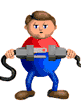 animated gif of man joining an electrical plug