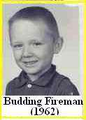 Dr. Bill in 1st grade, 1962 --a budding firefighter