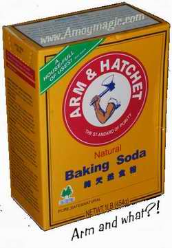 Arm and hammer baking soda or arm and hatchett?