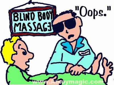 Blind Body Massage  Rubbed the right way!