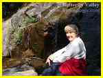 My butterfly, Susan Marie, takes a breather in Butterfly Valley, Tong'an